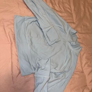 Light Blue Long Sleeve Athletic Top